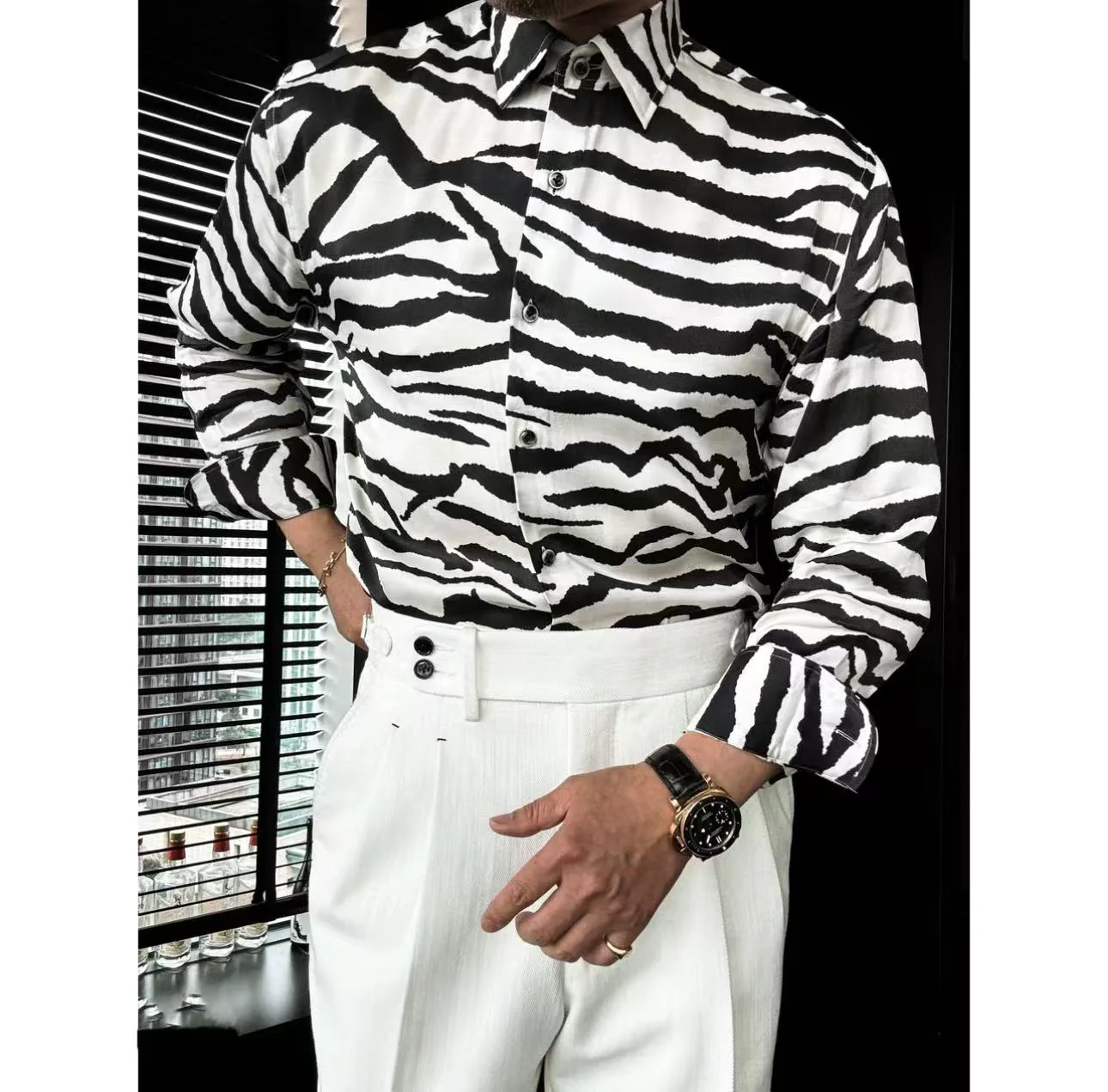 🔥50% off-Zebra Print Shirt