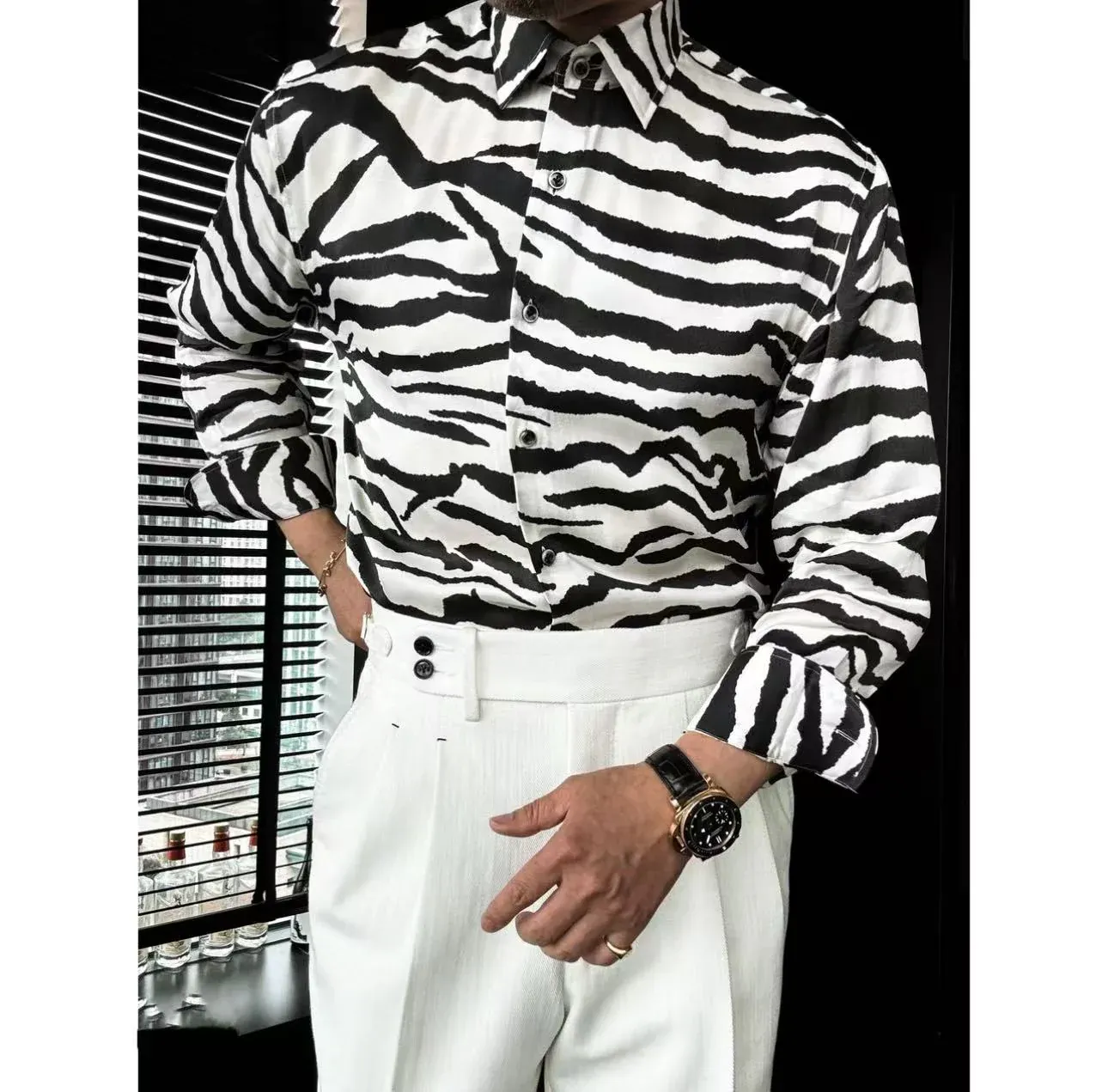 🔥50% off-Zebra Print Shirt