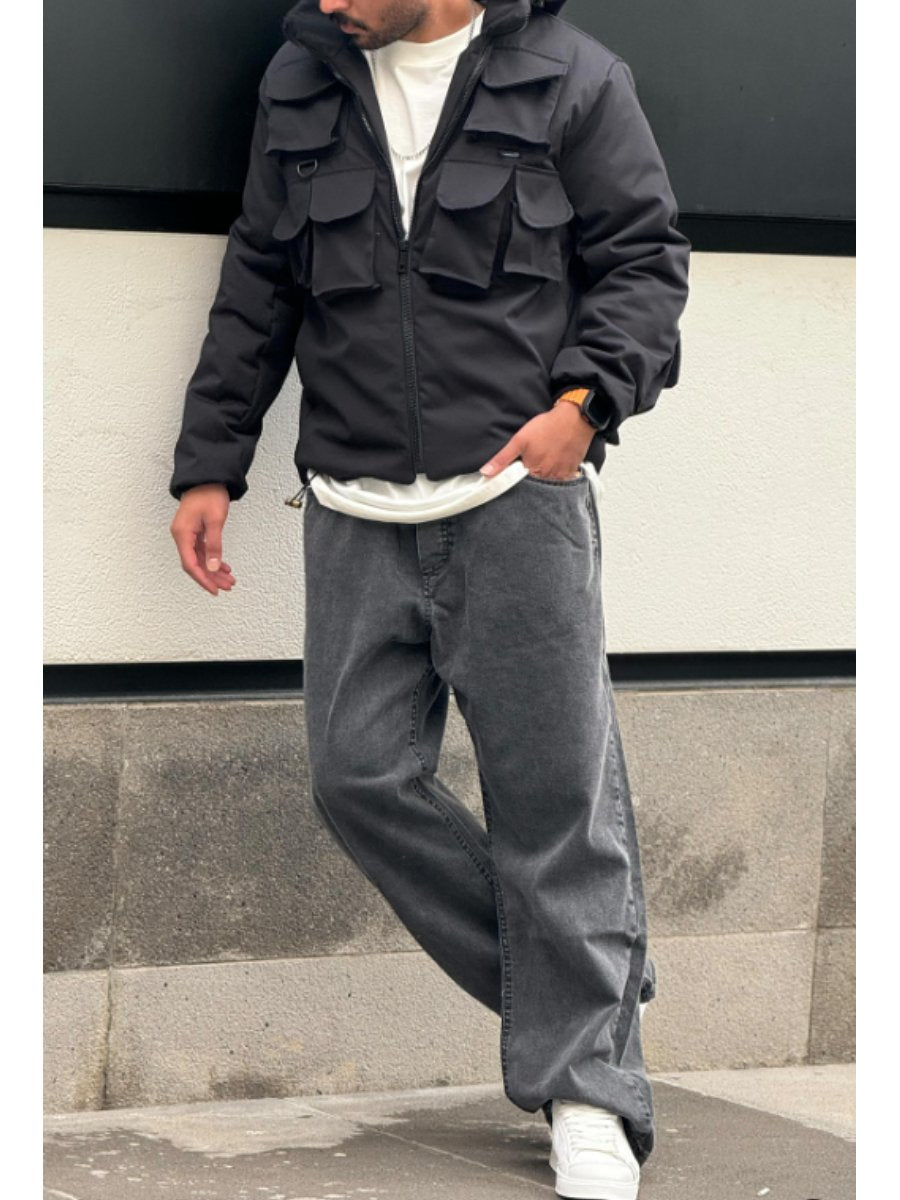 Men's Fall Cargo Jacket-VibeCloset