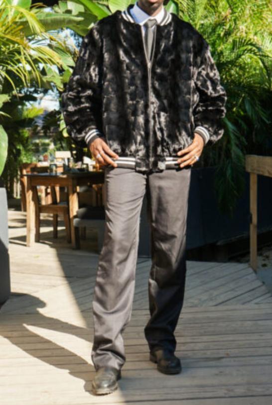 Pop Eco-friendly Fur Bomber Jacket-VibeCloset