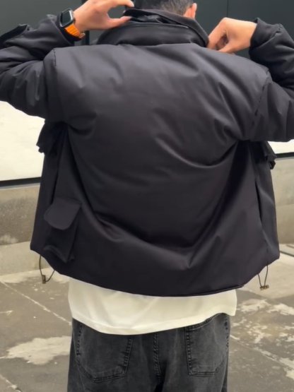 Men's Fall Cargo Jacket-VibeCloset