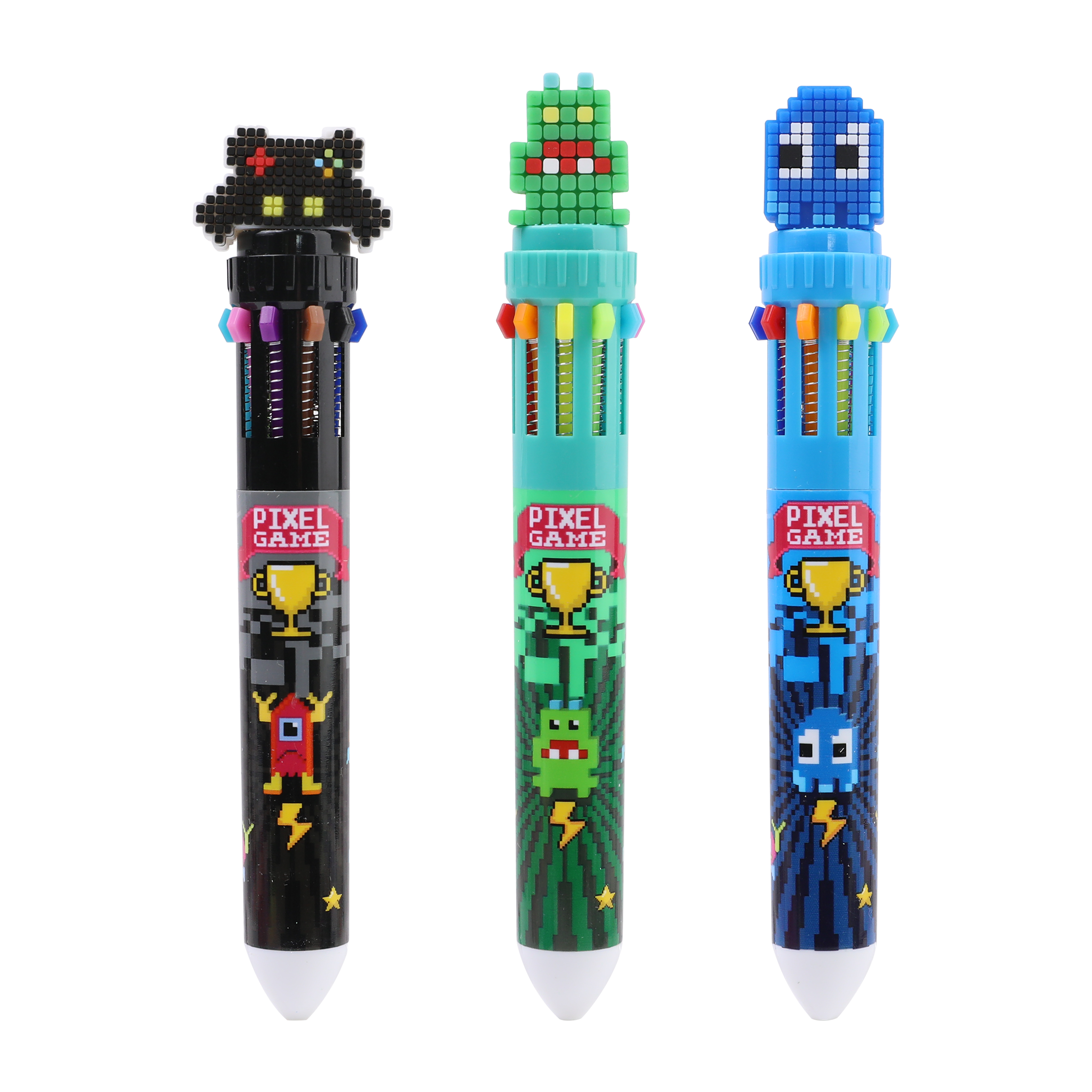 Multicolor gel pen, 10 in 1