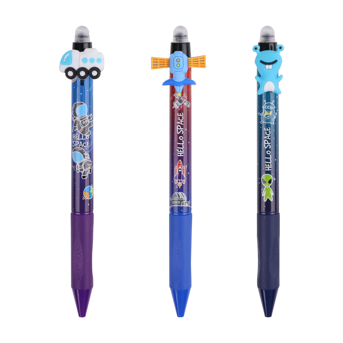 Erasable pen with grip-2