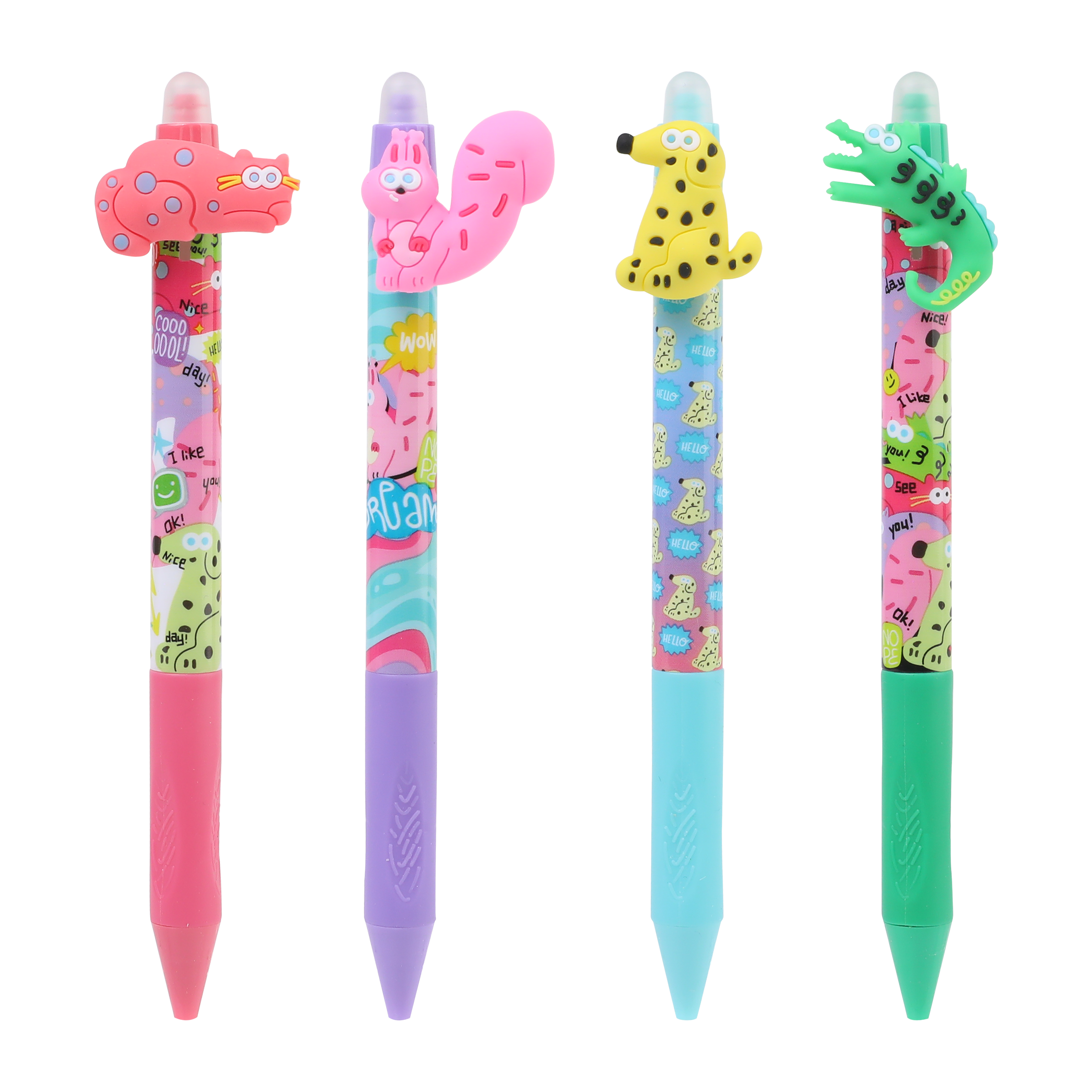 Erasable pen with grip 6