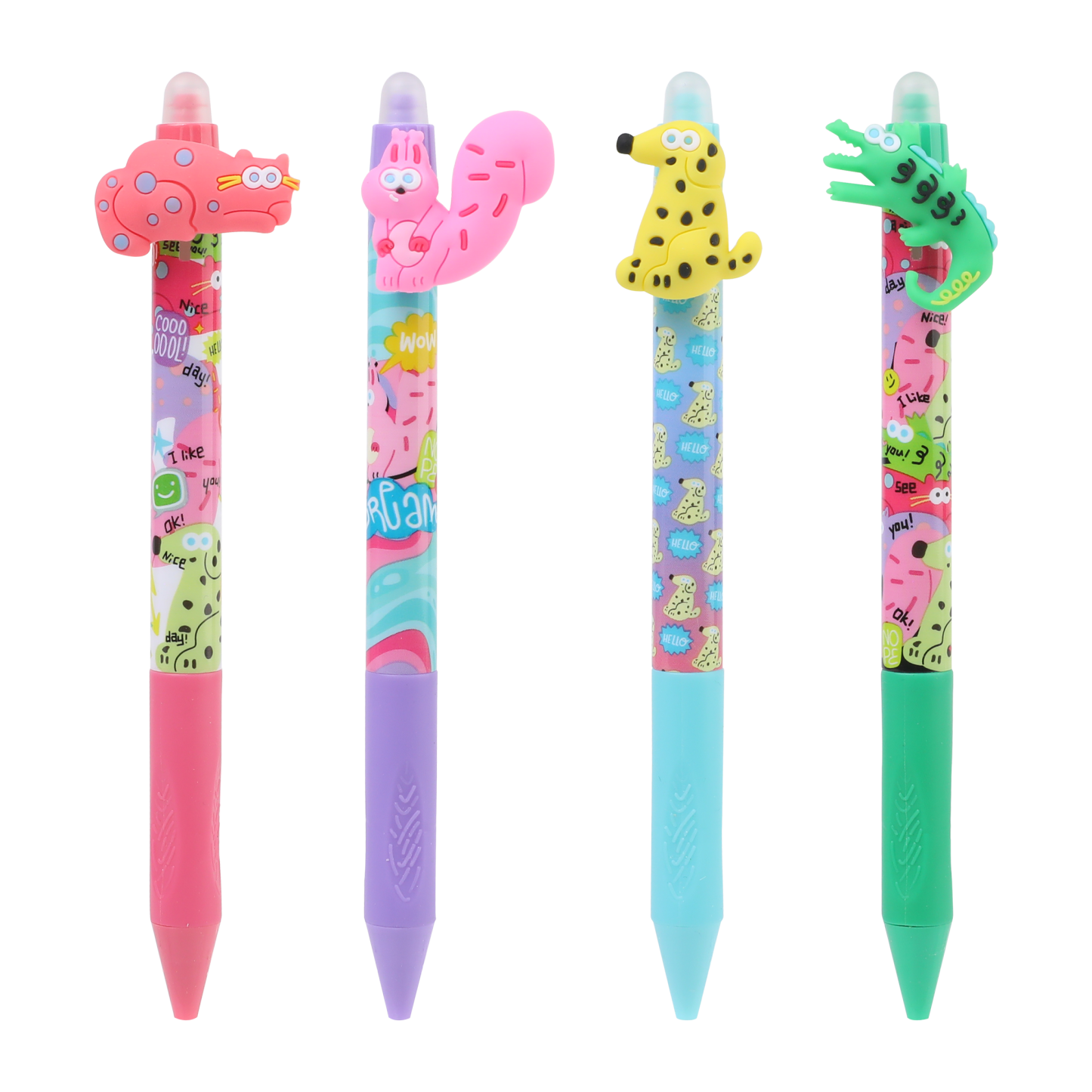 Erasable pen with grip 6