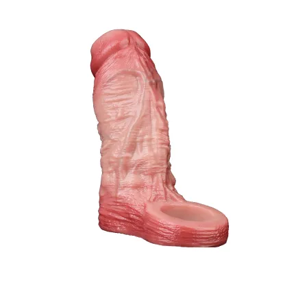 Kimi 6.5” x 1..85” Realistic Soft Silicone Cock Girth Sleeve(S-XL)