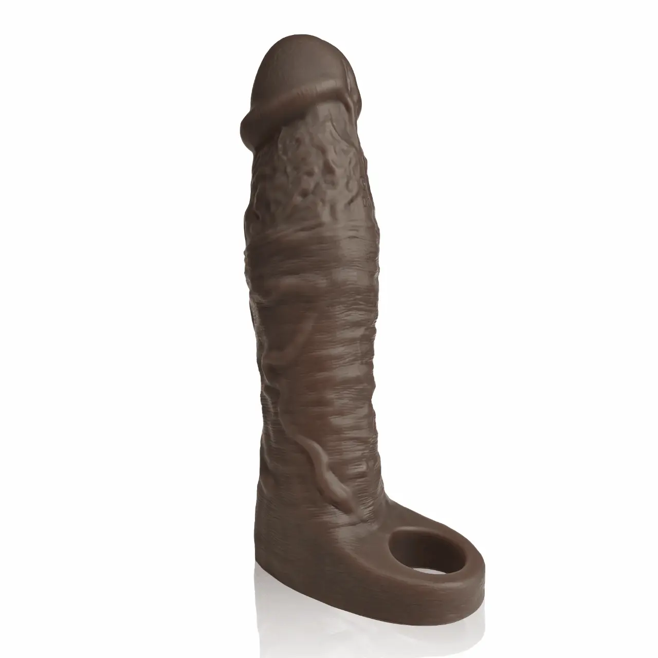 Alan 7.7” x 1.96” Vibrating Realistic Black Cock Sleeve