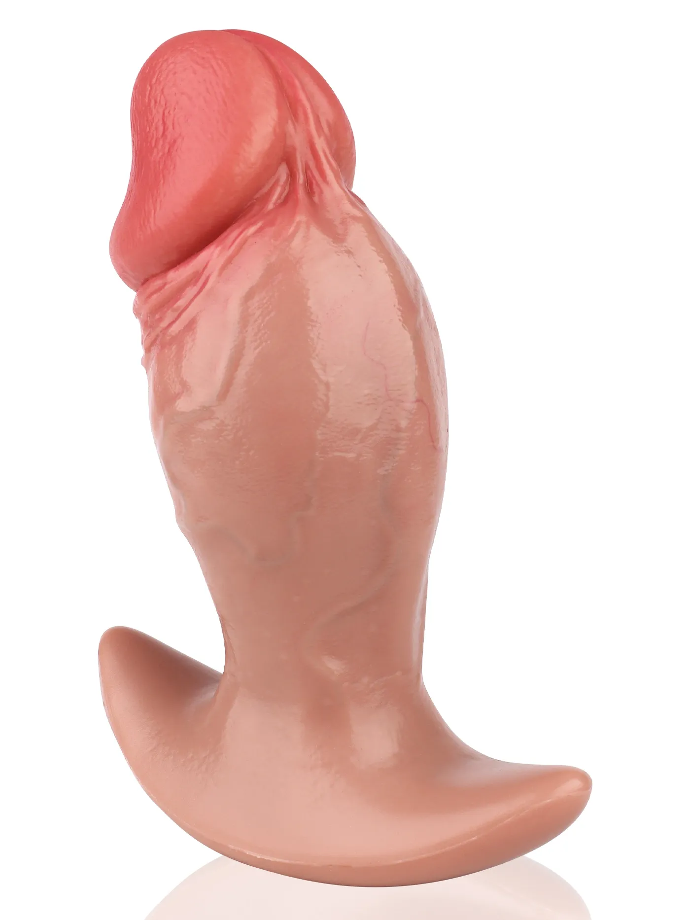 Aron 7" X 3" & 5.3" X 2.28" Size Realistic Soft Anal Dildo Butt Plug