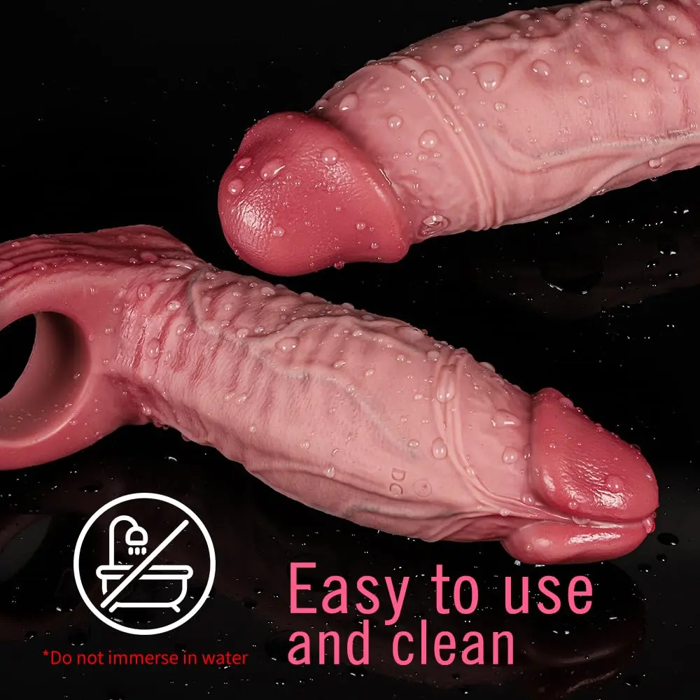 Don 6.7"x 2.08" Remote Control Vibrating Diameter Large Realistic Penis Sleeve