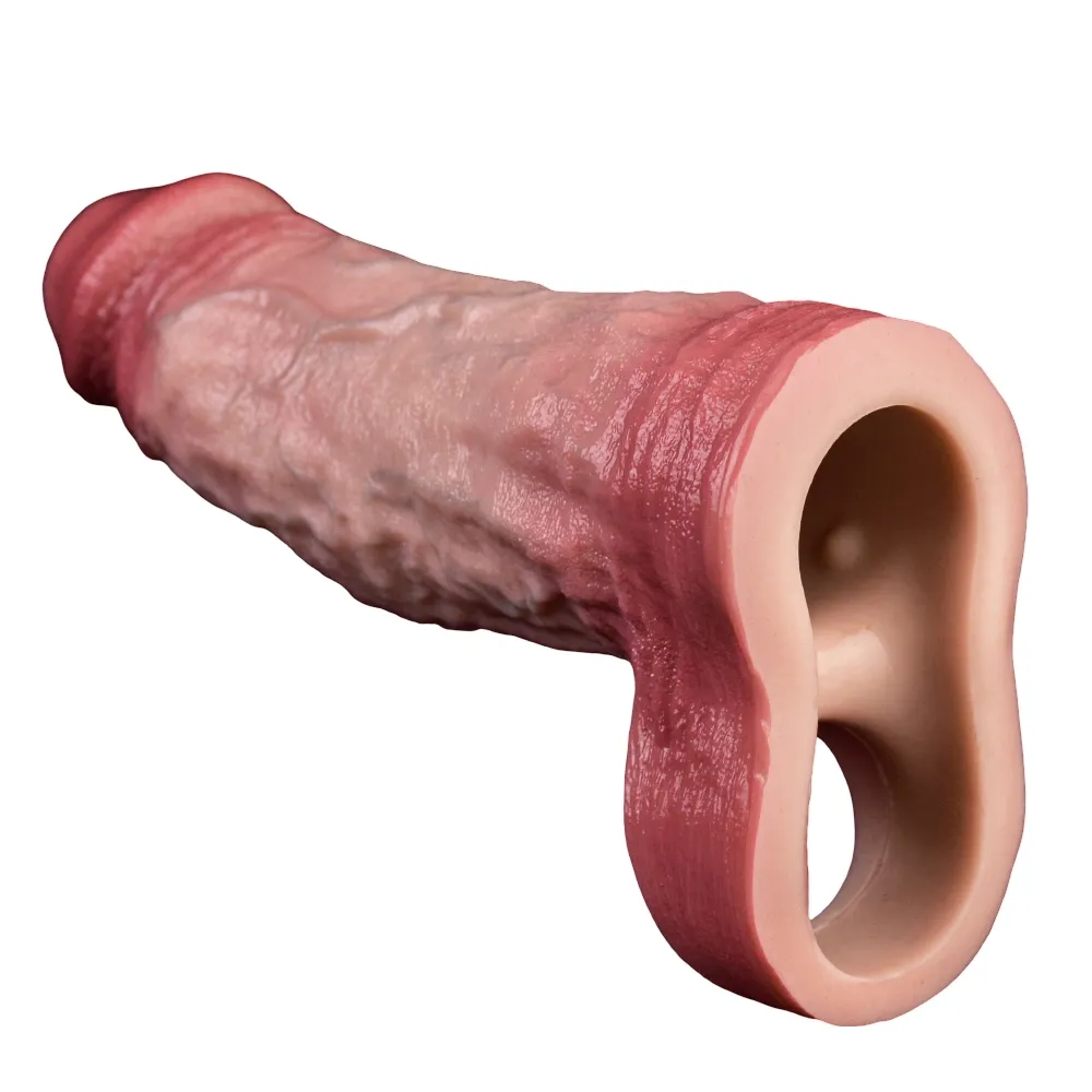 6.57"×1.93"Realistic Thick Vibrating Penis Sleeve