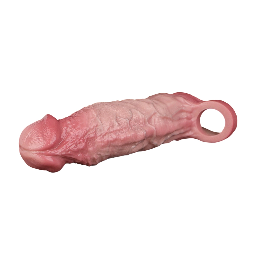 8.78"×1.85"Large Powerful Vibrating Cock Enlargement Sleeve