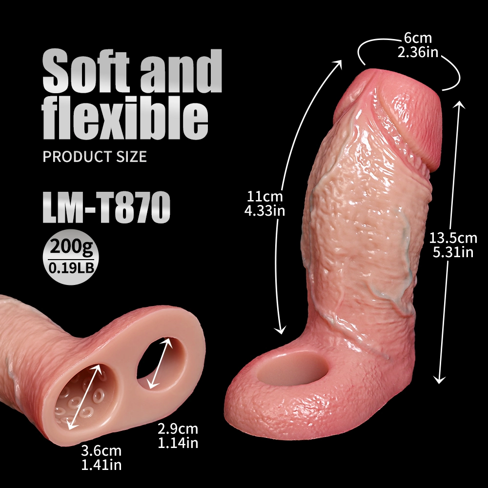 Gage 5.31" x 1.41" Realistic Open Ended Cock Sleeve(US IN STOCK)