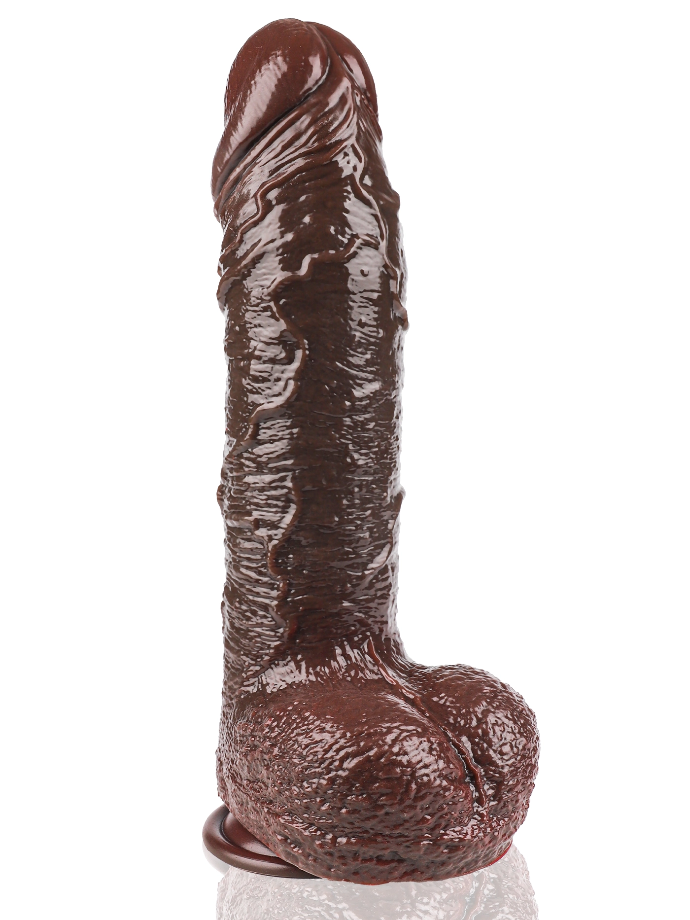 10 Inch Large Realistic Black Thrusting Dildo