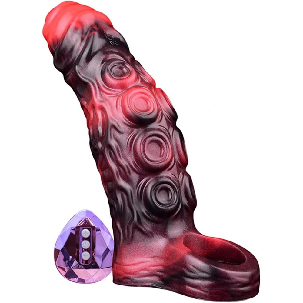  Abbott Remote Control Vibrating Monster Penis Enlarger Sleeve (2 size)