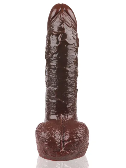 10 Inch Large Realistic Black Thrusting Dildo