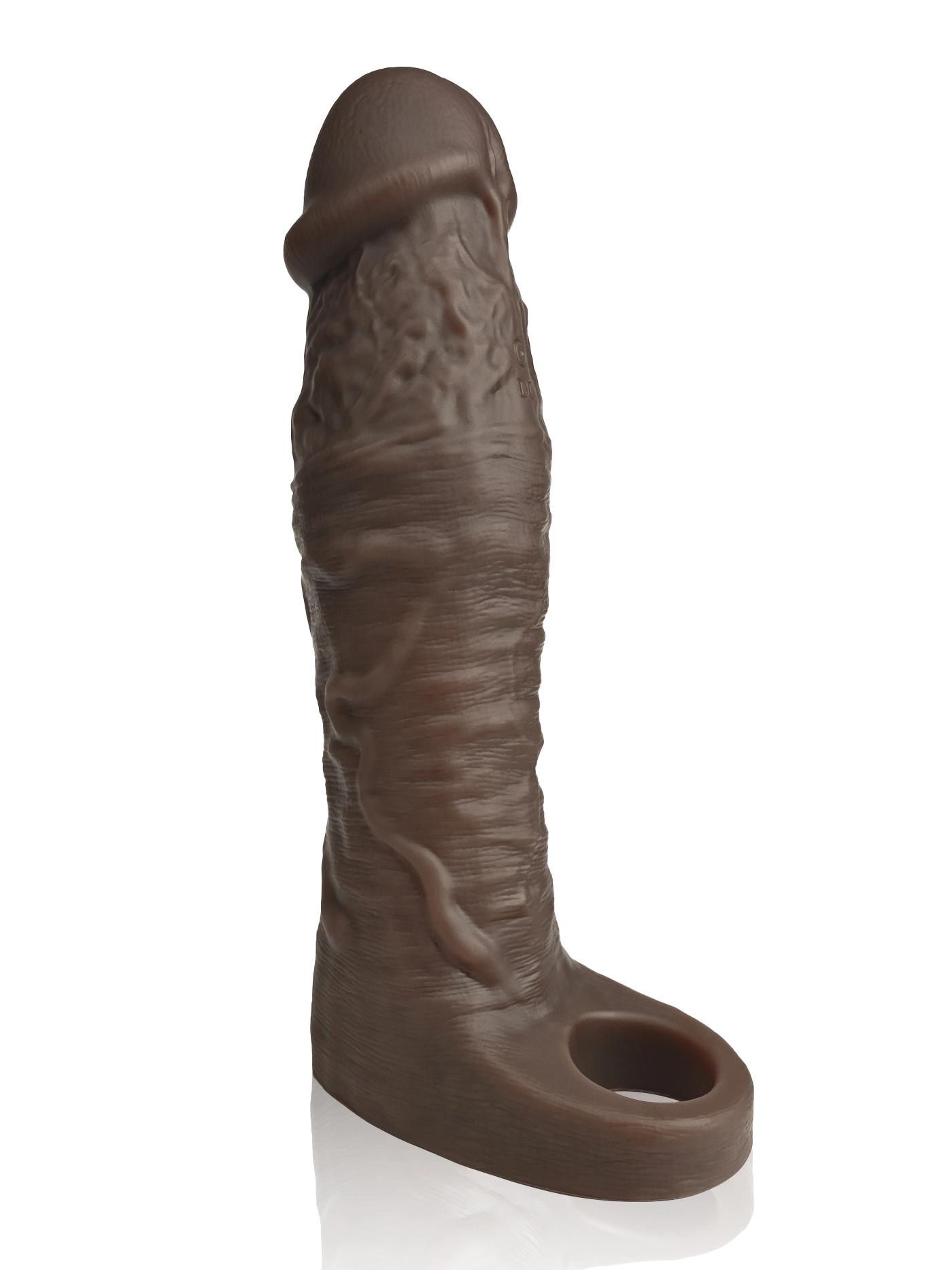 Alan 7.7” x 1.96” Vibrating Realistic Black Cock Sleeve