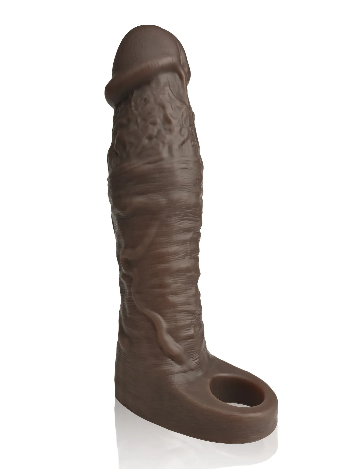 Alan 7.7” x 1.96” Vibrating Realistic Black Cock Sleeve