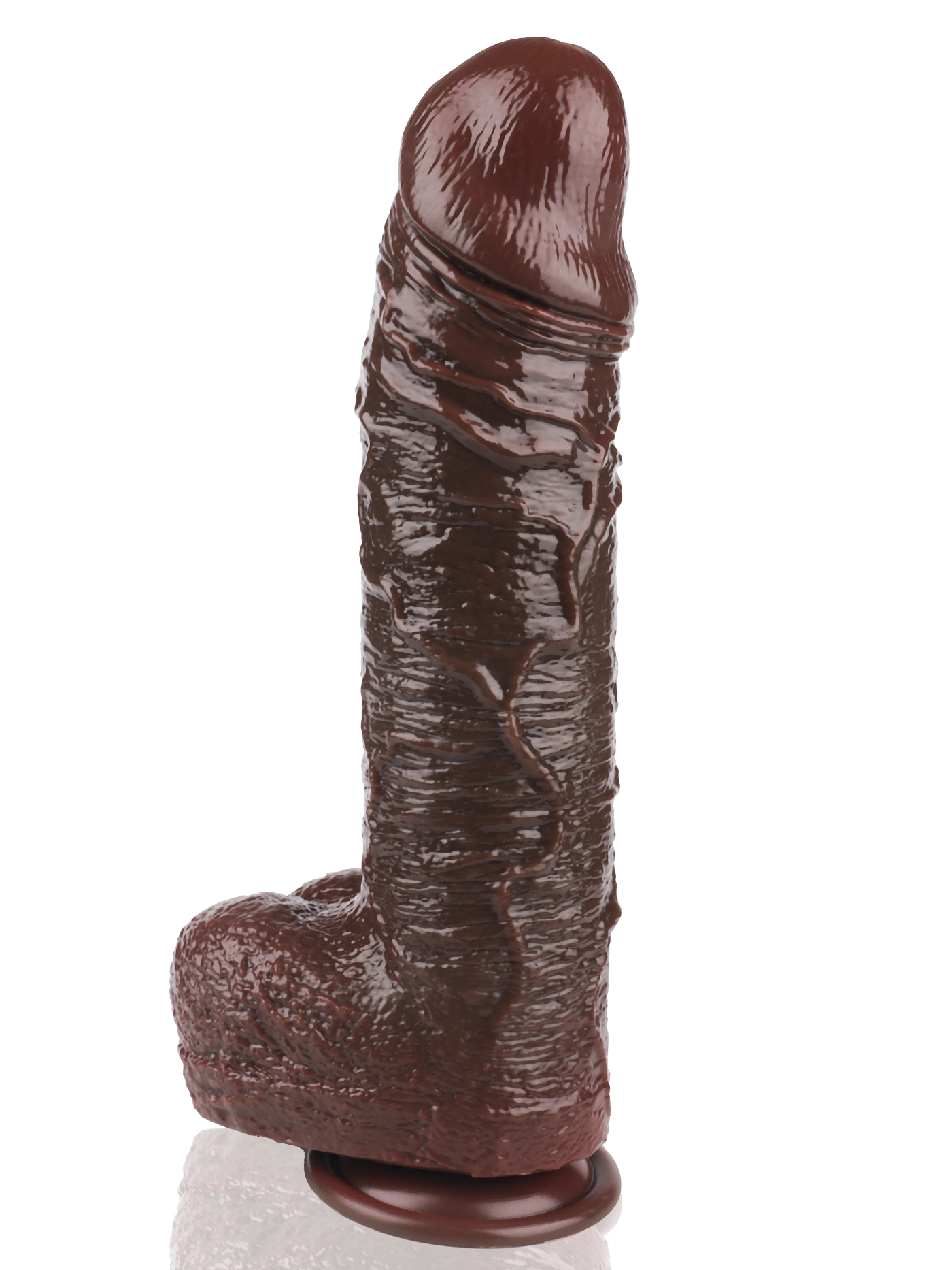 10 Inch Large Realistic Black Thrusting Dildo