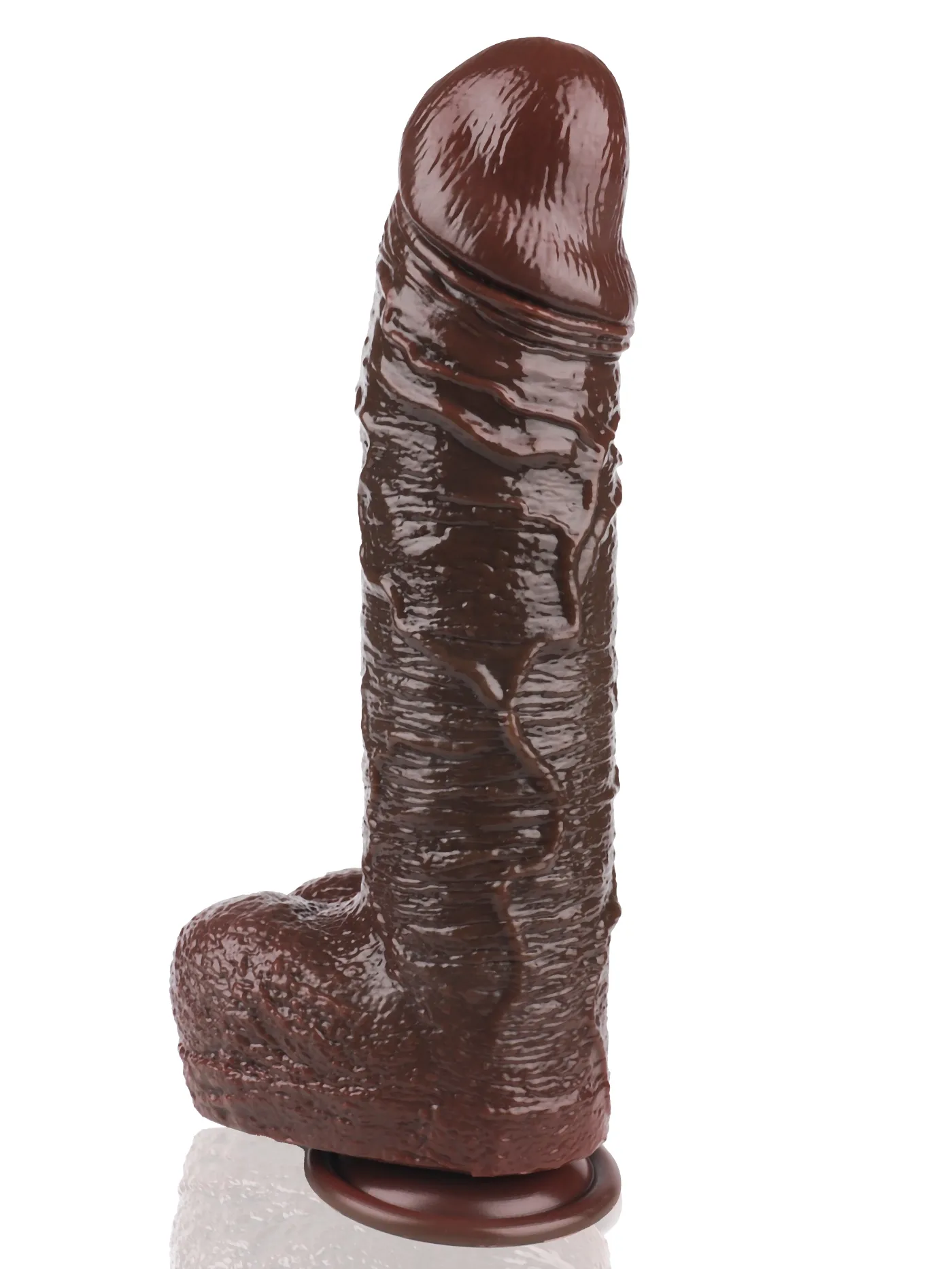 10 Inch Large Realistic Black Thrusting Dildo
