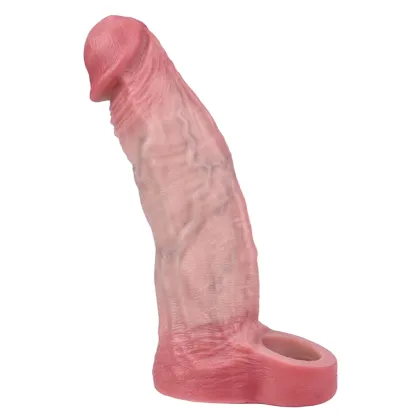 7.72"×2.01"Thick Realistic Soft Silicone Penis Enlargement Sleeve