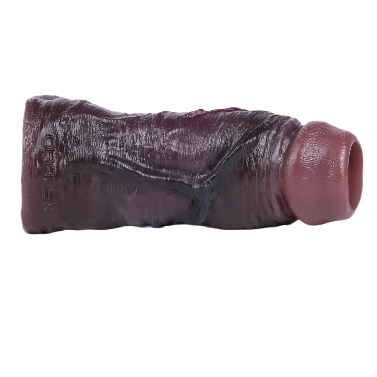 Colin 6.5” x 1..85” Realistic Soft Black Silicone Cock Girth Sleeve(S-XL)