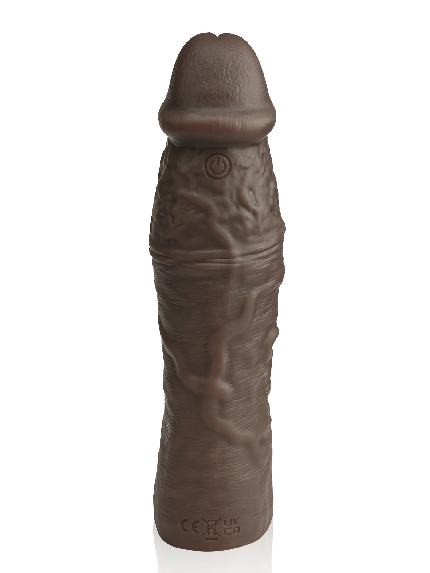 Alan 7.7” x 1.96” Vibrating Realistic Black Cock Sleeve