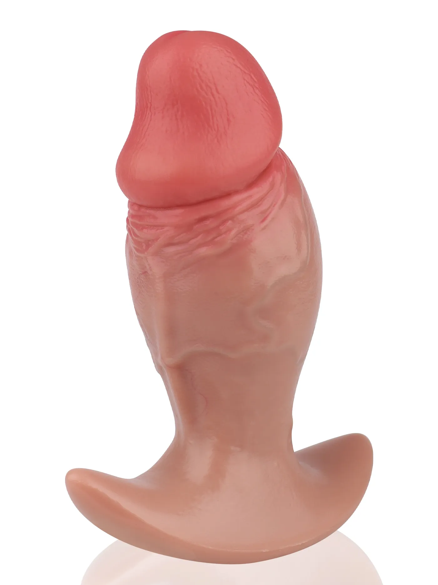 Aron 7" X 3" & 5.3" X 2.28" Size Realistic Soft Anal Dildo Butt Plug