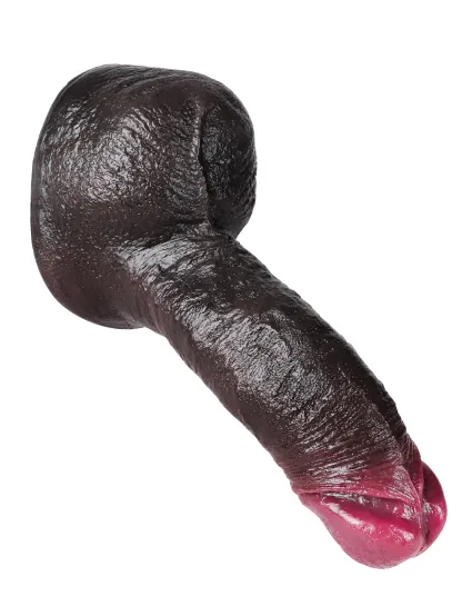 8.86"×2.32"Realistic Huge Super Large Ball Black Dildo