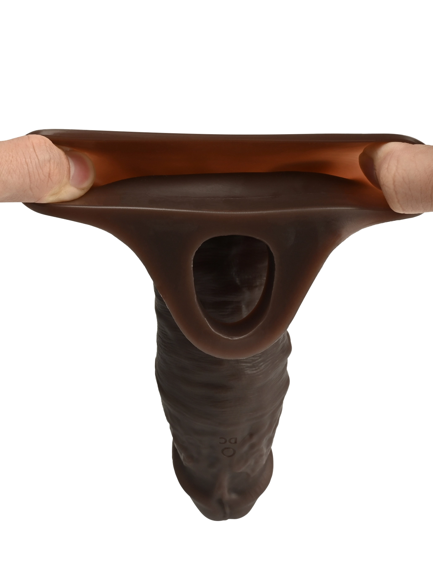 Alan 7.7” x 1.96” Vibrating Realistic Black Cock Sleeve