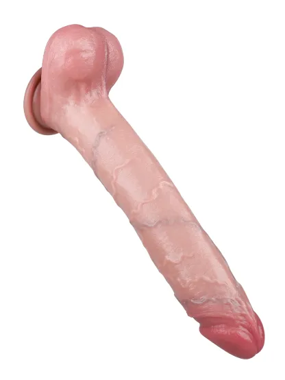 Sam 12.2" x 1.89" Real Dick Sliding Skin Long Dildo