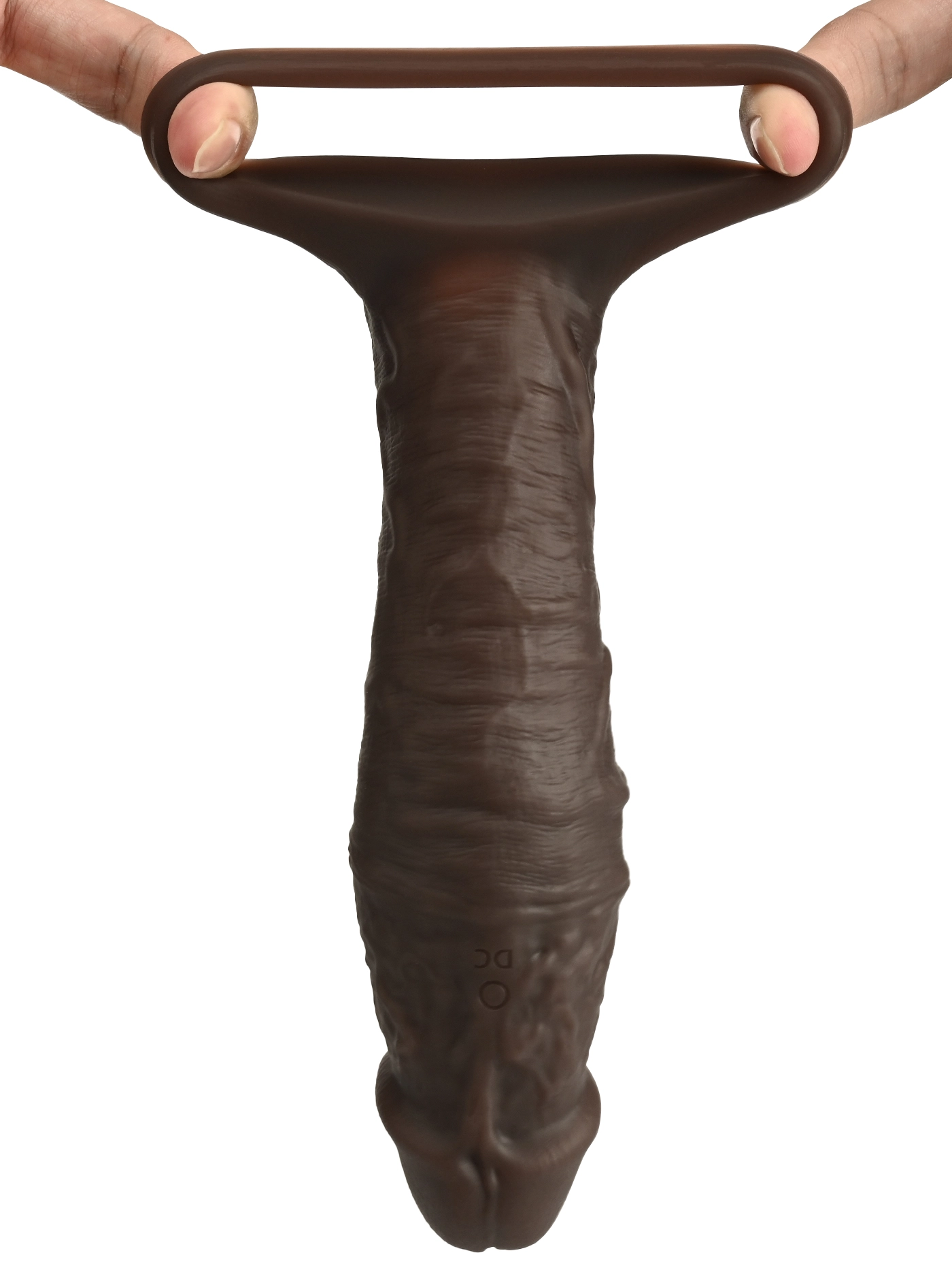 Alan 7.7” x 1.96” Vibrating Realistic Black Cock Sleeve