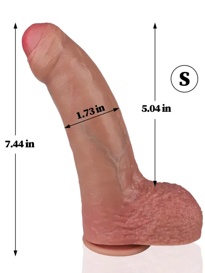 Luke 9.76" X 2.48" Soft Realistic Huge Thick Dildo