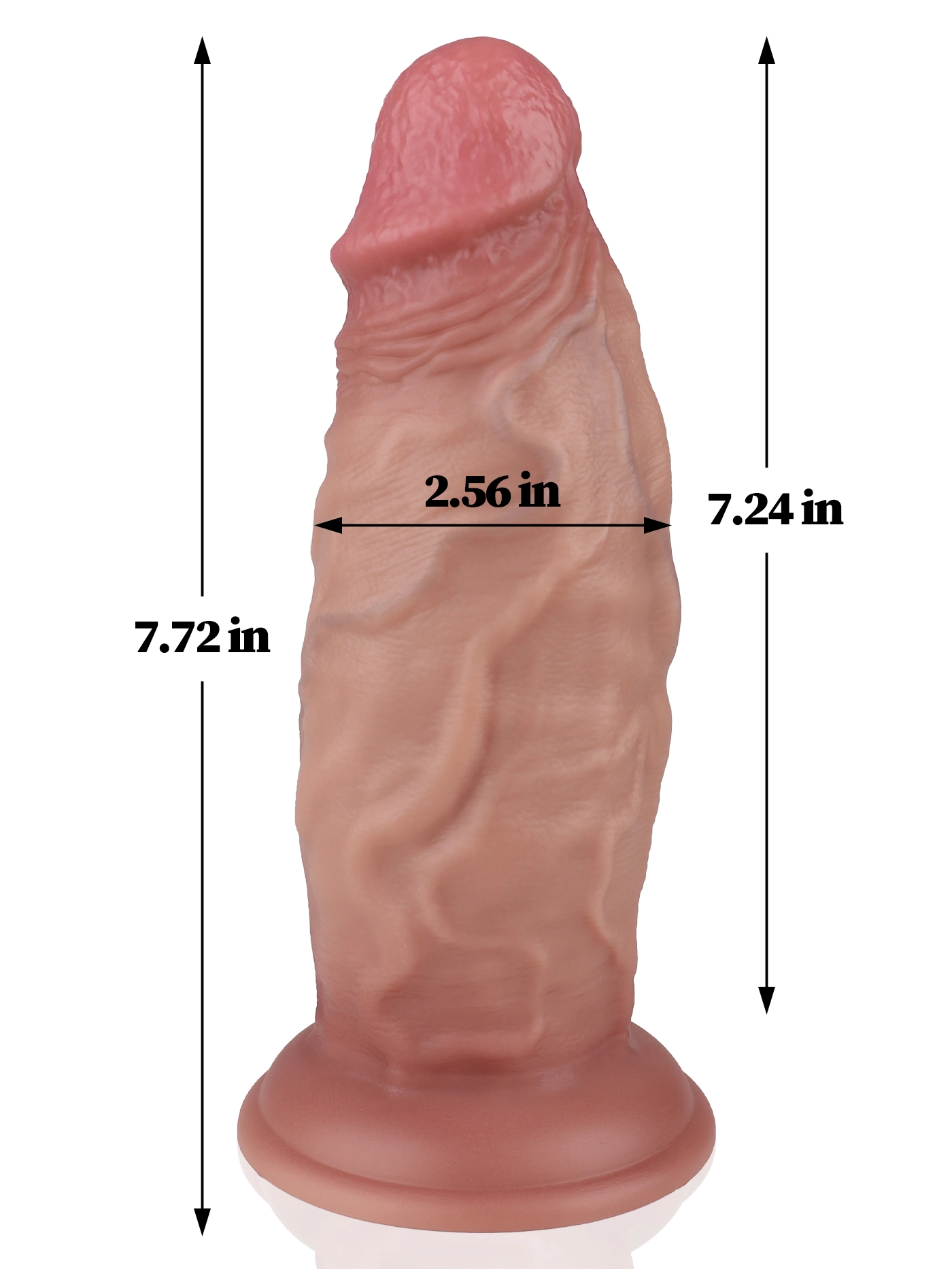Cole 7.72" x 2.56" Flesh Skin No Balls Real Life Anal Dildo