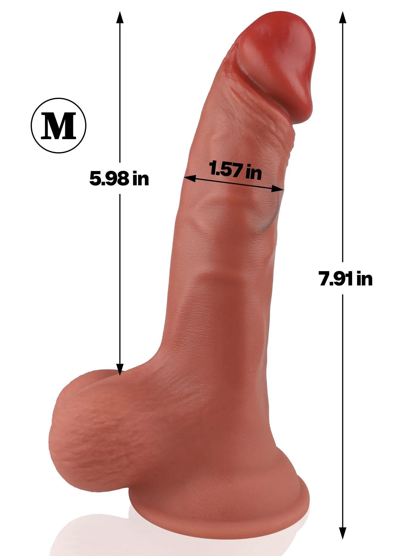Beginner 6/7/9 Inch Realistic Soft Flesh Like Dildo