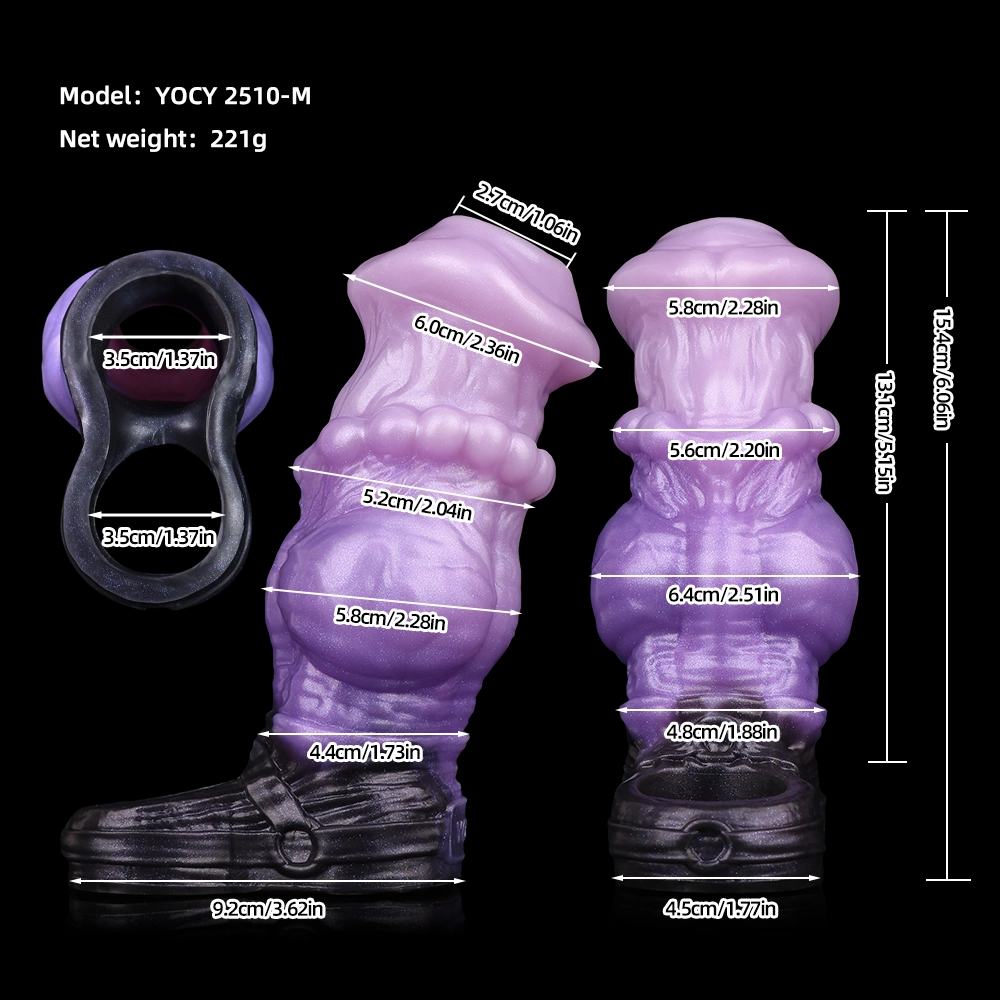 Urok 7.3" x 2" Phantom Purple Fantasy Cock Sleeve