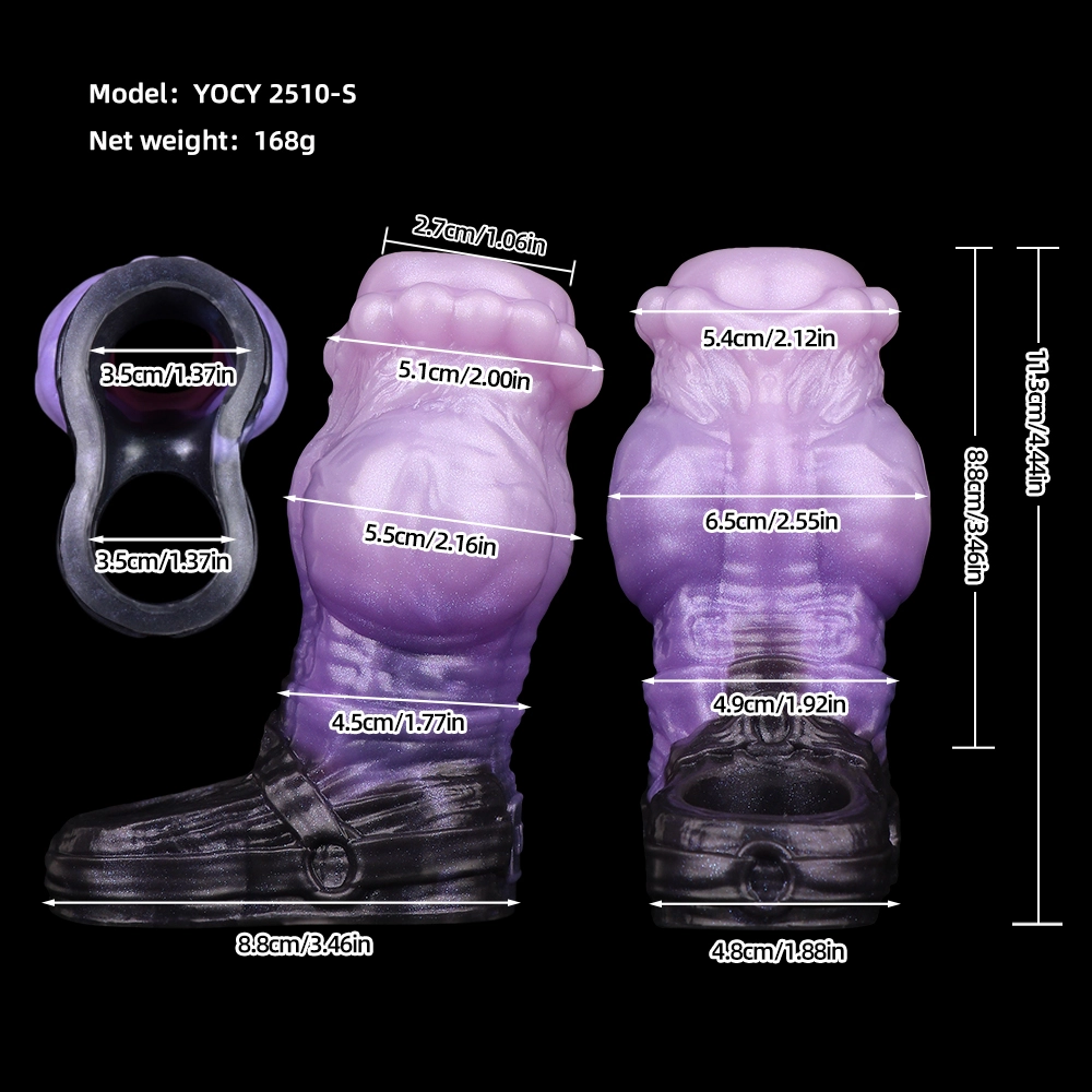 Urok 7.3" x 2" Phantom Purple Fantasy Cock Sleeve