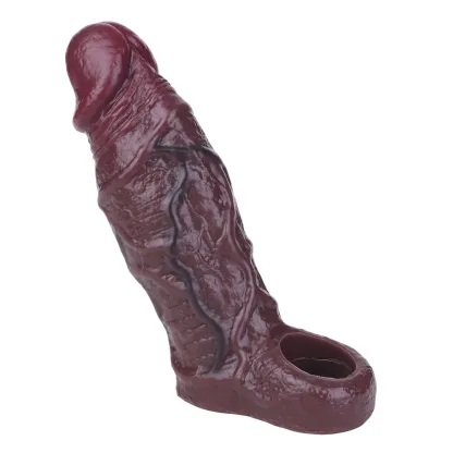 Pyrrhus 6.7"×2.28" Reusable Soft Silicone Black Penis Sleeve