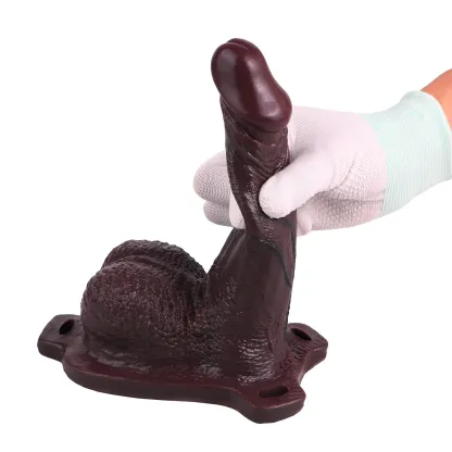Bert 7.47” x 1.61” The Best Soft Wearable Black Penis Extender Sleeve