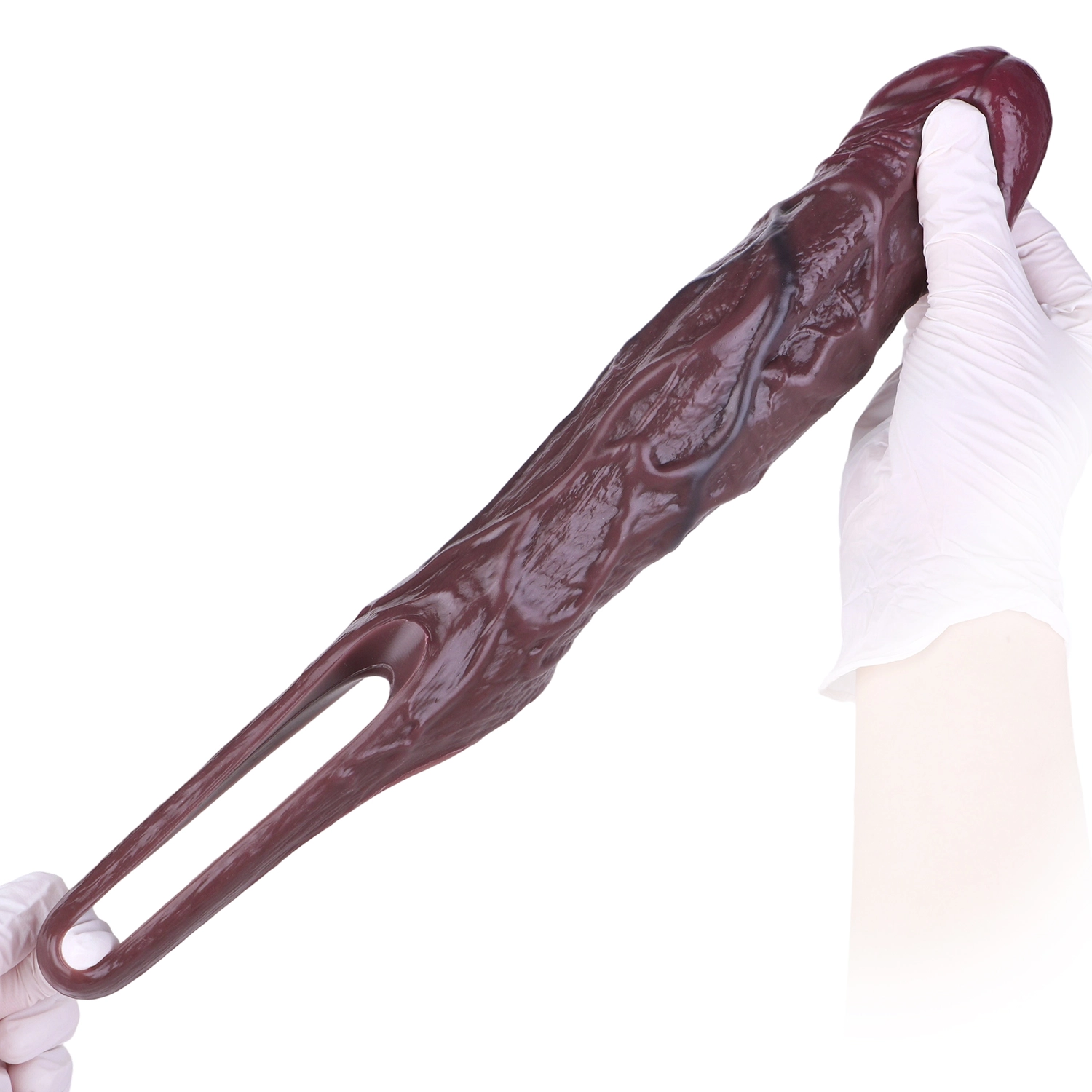 Pyrrhus 6.7"×2.28" Reusable Soft Silicone Black Penis Sleeve