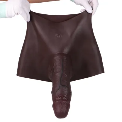  Kirk 9.6” x 3.11” Wearable Black Huge Soft Realistic Penis Sleeve