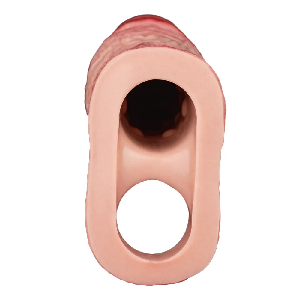Billy 5.51” x 1.81” Liquid Silicone Realistic Penis Girth Sleeve(S,M,L)