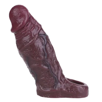 Pyrrhus 6.7"×2.28" Reusable Soft Silicone Black Penis Sleeve