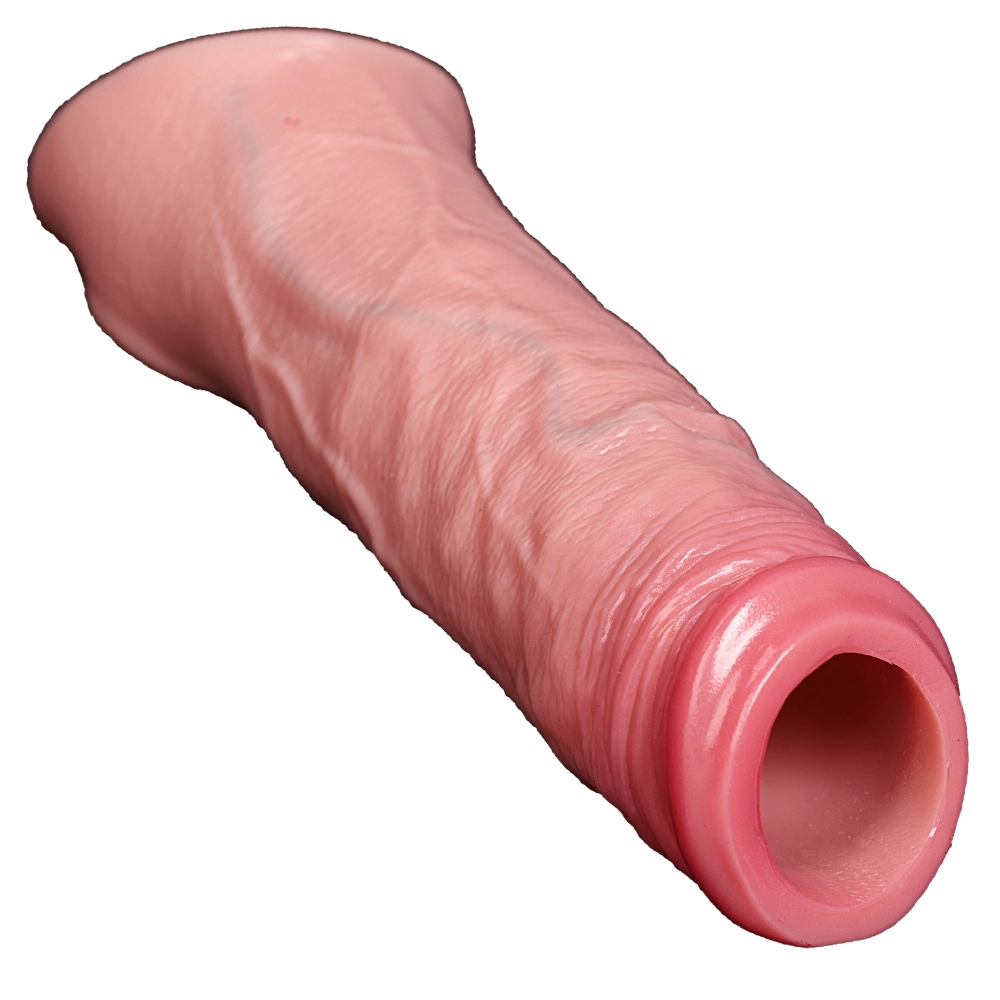 Rex 7.09” x 1.77” Silicone Realistic Penis Girth Sleeve