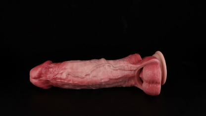 9.13"×1.92"Ultra-realistic large male penis sleeve vibrator