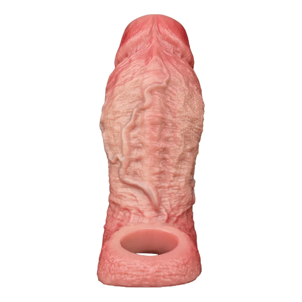 Billy 5.51” x 1.81” Liquid Silicone Realistic Penis Girth Sleeve(S,M,L)