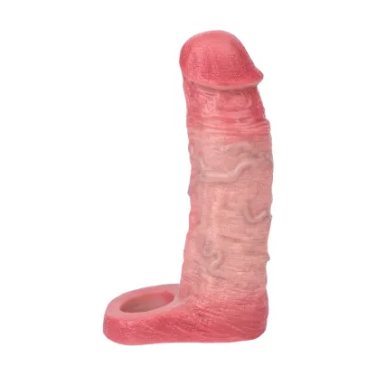 6.93"×1.85"Real Skin Soft Silicone Penis Extension Sleeve