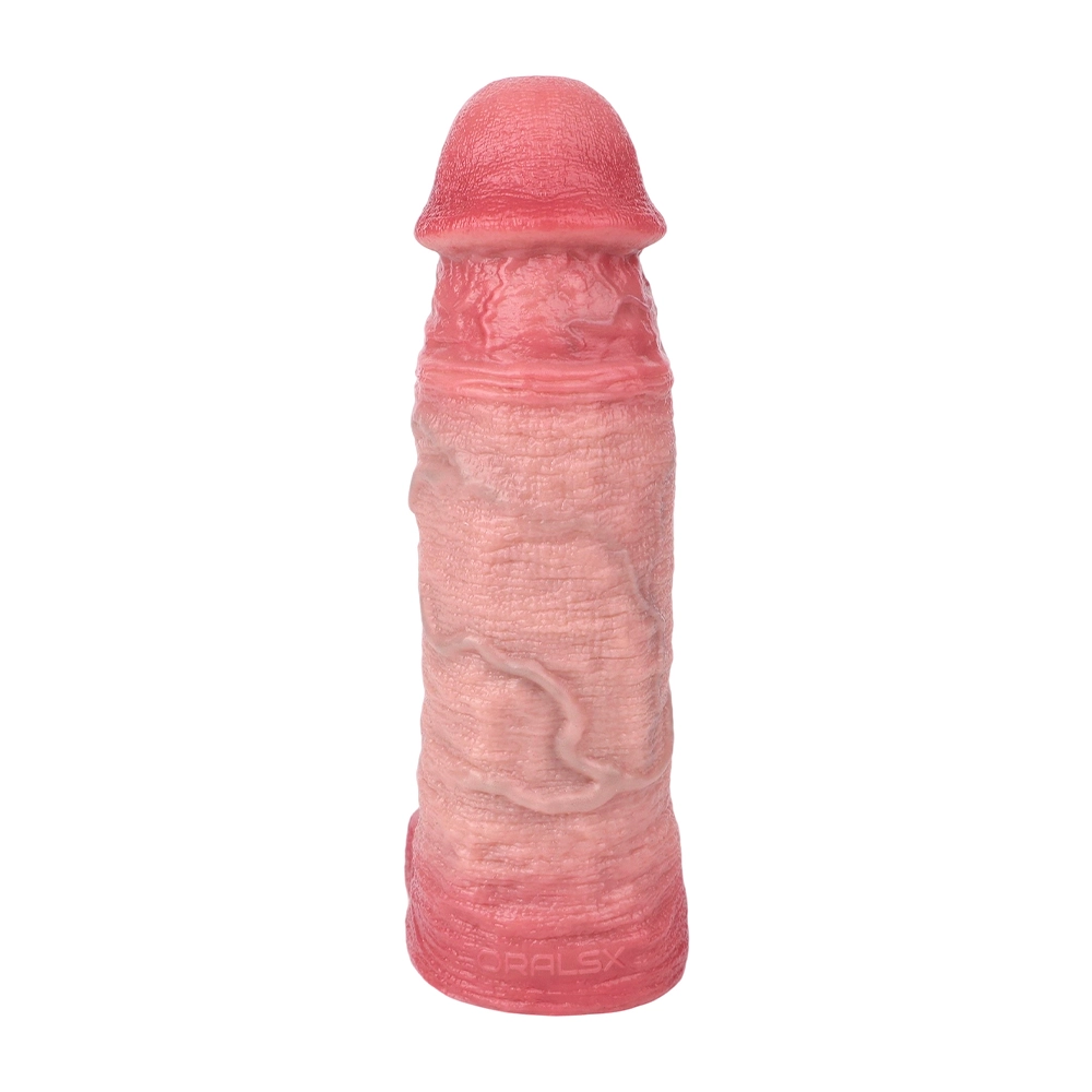 6.93"×1.85"Real Skin Soft Silicone Penis Extension Sleeve