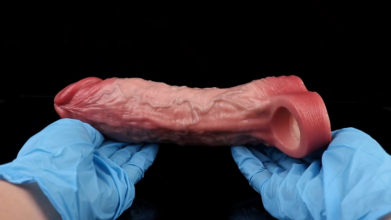 7.48"×2.05"Soft silicone Penis Sleeve Vibrating Cock Sleeve Couple Vibrator