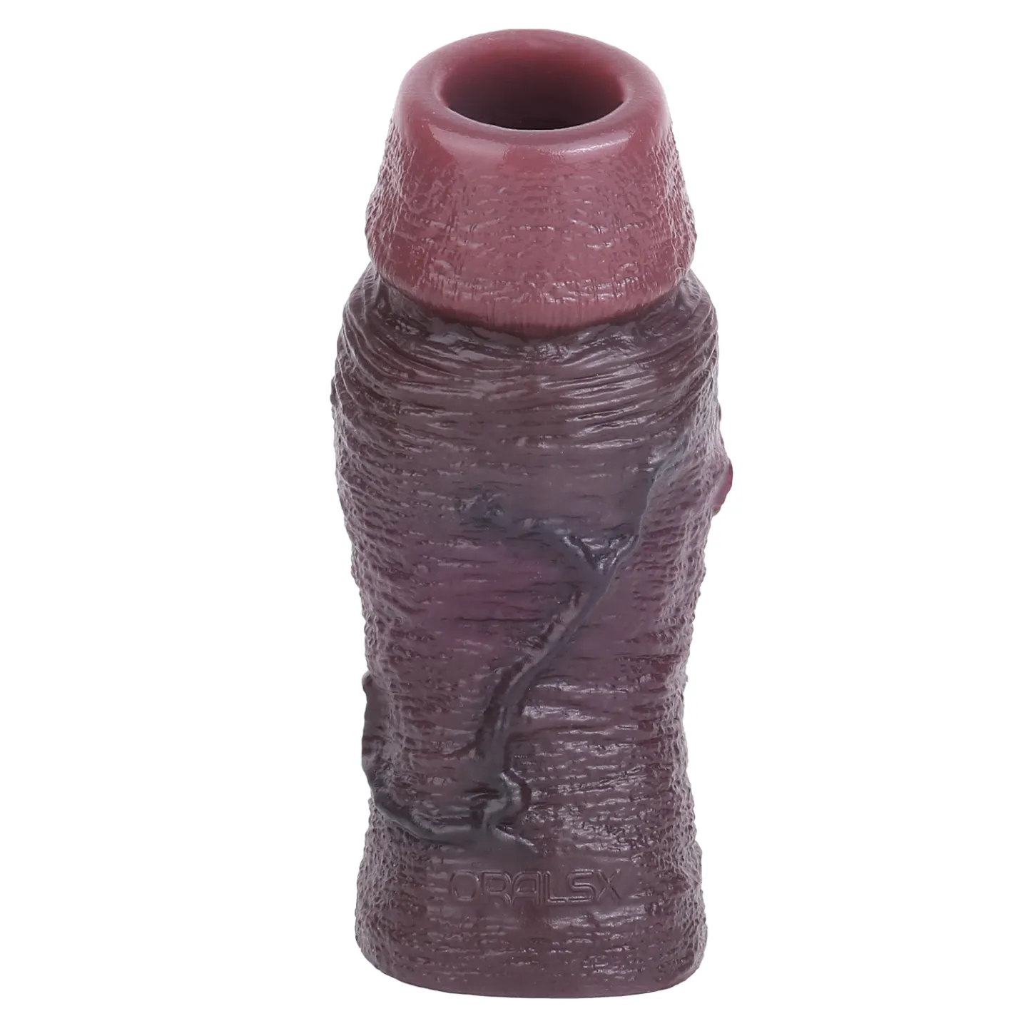 Jaelen 5.51” x 1.81” Liquid Silicone Realistic Black Penis Girth Sleeve(S,M,L)