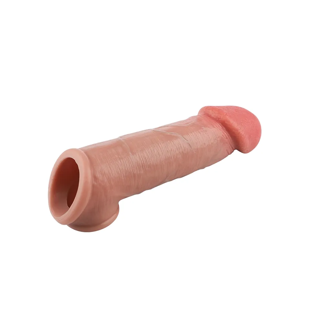 Zac 8.66” x 1.97” Big Glans Most Realistic Pennis Extender Sleeve